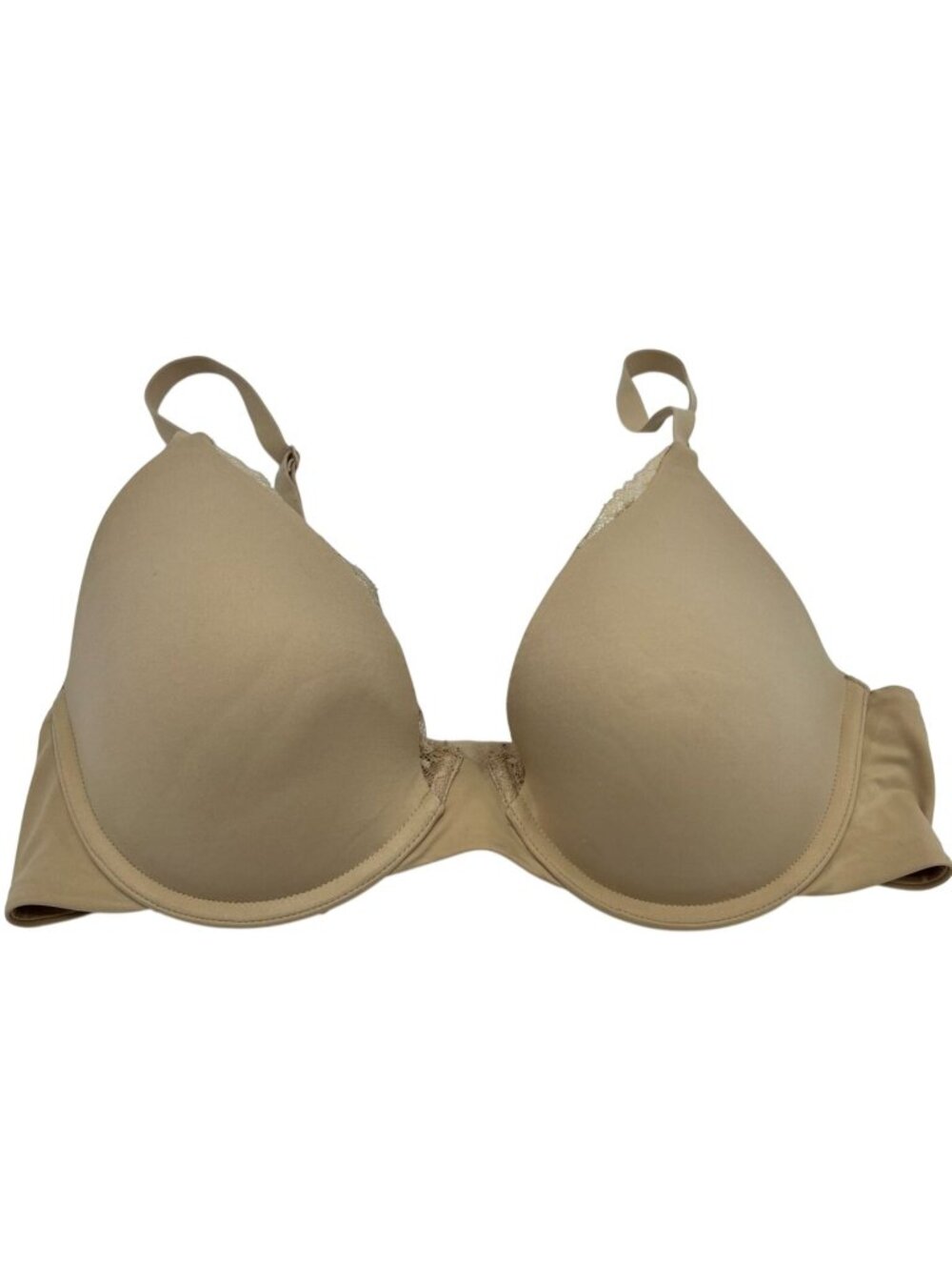 Maidenform Women's Underwire Lace T-Shirt Bra Smooth Coverage Size 36C Beige